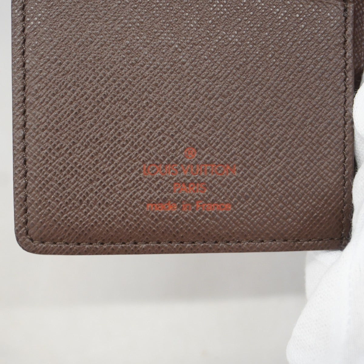 【6gc3412-k】ルイヴィトン 長札入れ ダミエ ポルトバルールカルトクレディ N61823 エベヌ【中古】メンズ