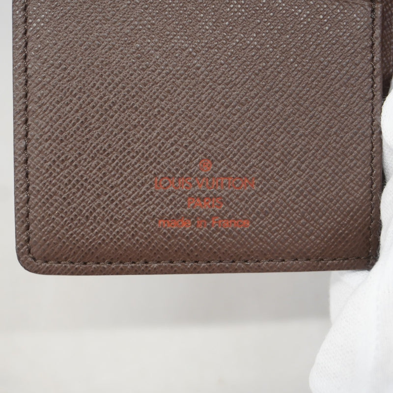 【6gc3412-k】ルイヴィトン 長札入れ ダミエ ポルトバルールカルトクレディ N61823 エベヌ【中古】メンズ