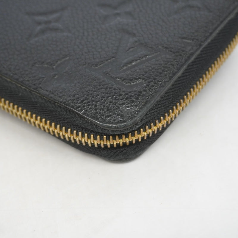 【6gc3413-k】ルイヴィトン 長財布 モノグラム・アンプラント ジッピーウォレット M60571 ノワール【中古】レディース