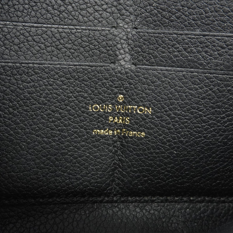 【6gc3413-k】ルイヴィトン 長財布 モノグラム・アンプラント ジッピーウォレット M60571 ノワール【中古】レディース