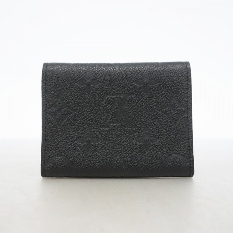 【6gc3428-k】ルイヴィトン カードケース モノグラム・アンプラント アンヴェロップカルトドゥヴィジット M27908 ノワール【中古】レディース