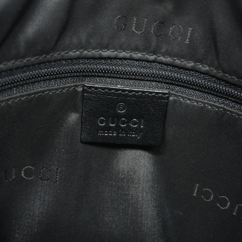 【6gc3430-k】グッチ ハンドバッグ バンブー 000 0531 キャンバス ブラック シルバー金具【中古】レディース