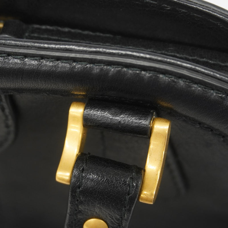 【6gc3431-k】グッチ ハンドバッグ リベル 516459 レザー ブラック ゴールド金具【中古】レディース