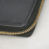 【6gc3434-k】グッチ 長財布 ソーホー 308004 レザー ブラック ゴールド金具【中古】レディース