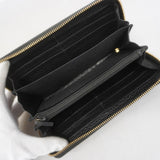 【6gc3434-k】グッチ 長財布 ソーホー 308004 レザー ブラック ゴールド金具【中古】レディース