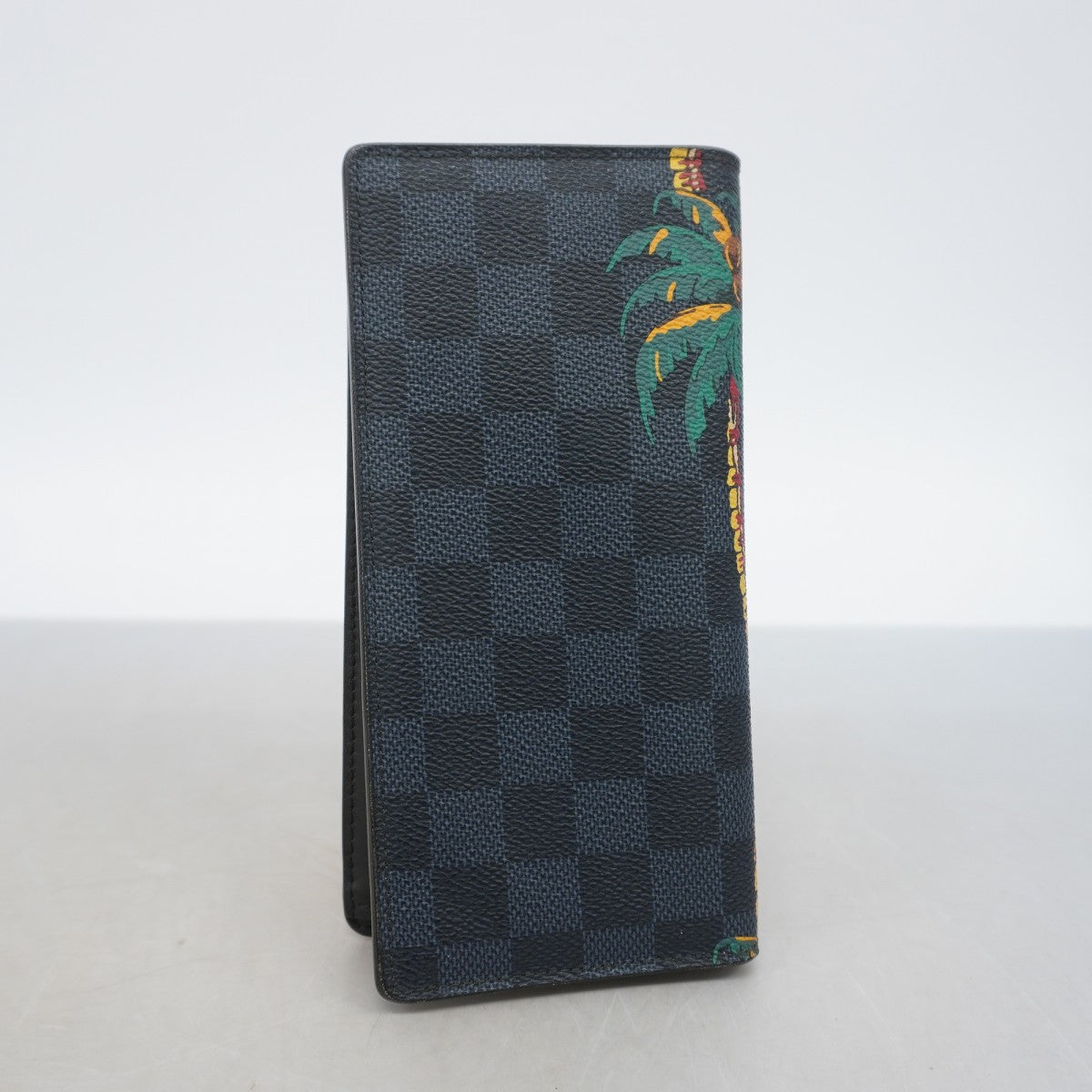 【6gc3441-k】ルイヴィトン 長財布 ダミエ・コバルト ポルトフォイユブラザ N63509 ネイビー ブラック【中古】メンズ