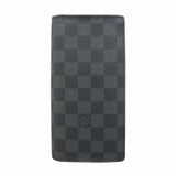 【6gc3442-k】ルイヴィトン 長財布 ダミエ・グラフィット ポルトフォイユブラザ N62665 ブラック グレー 旧型【中古】メンズ