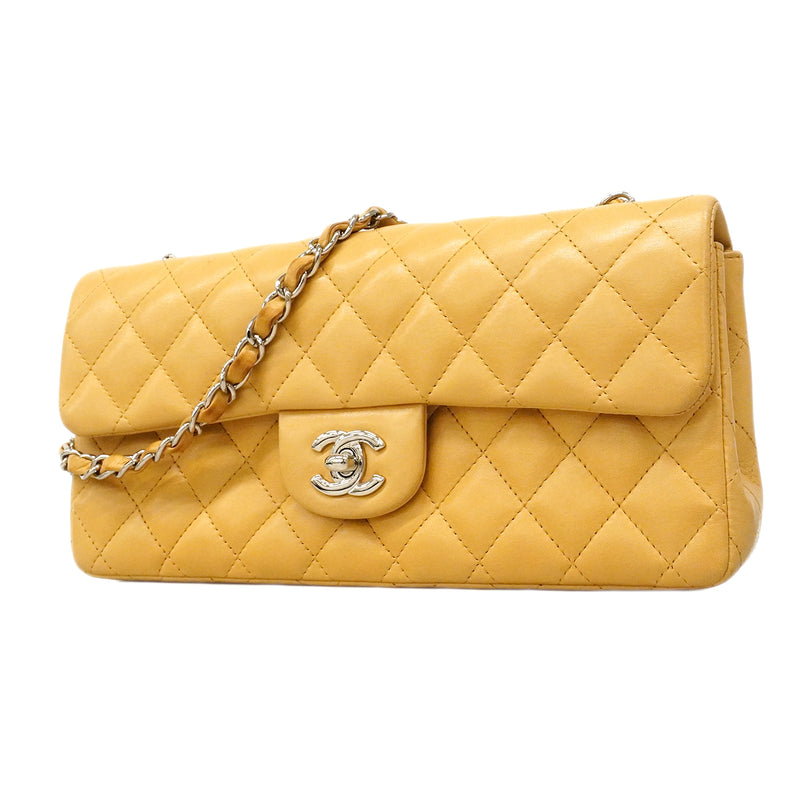【6gc3447-k】シャネル ショルダーバッグ マトラッセ ラムスキン ベージュ ゴールド金具【中古】レディース