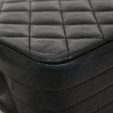 【6gc3465-k】シャネル ショルダーバッグ マトラッセ チェーンショルダー ラムスキン ブラック ゴールド金具【中古】レディース