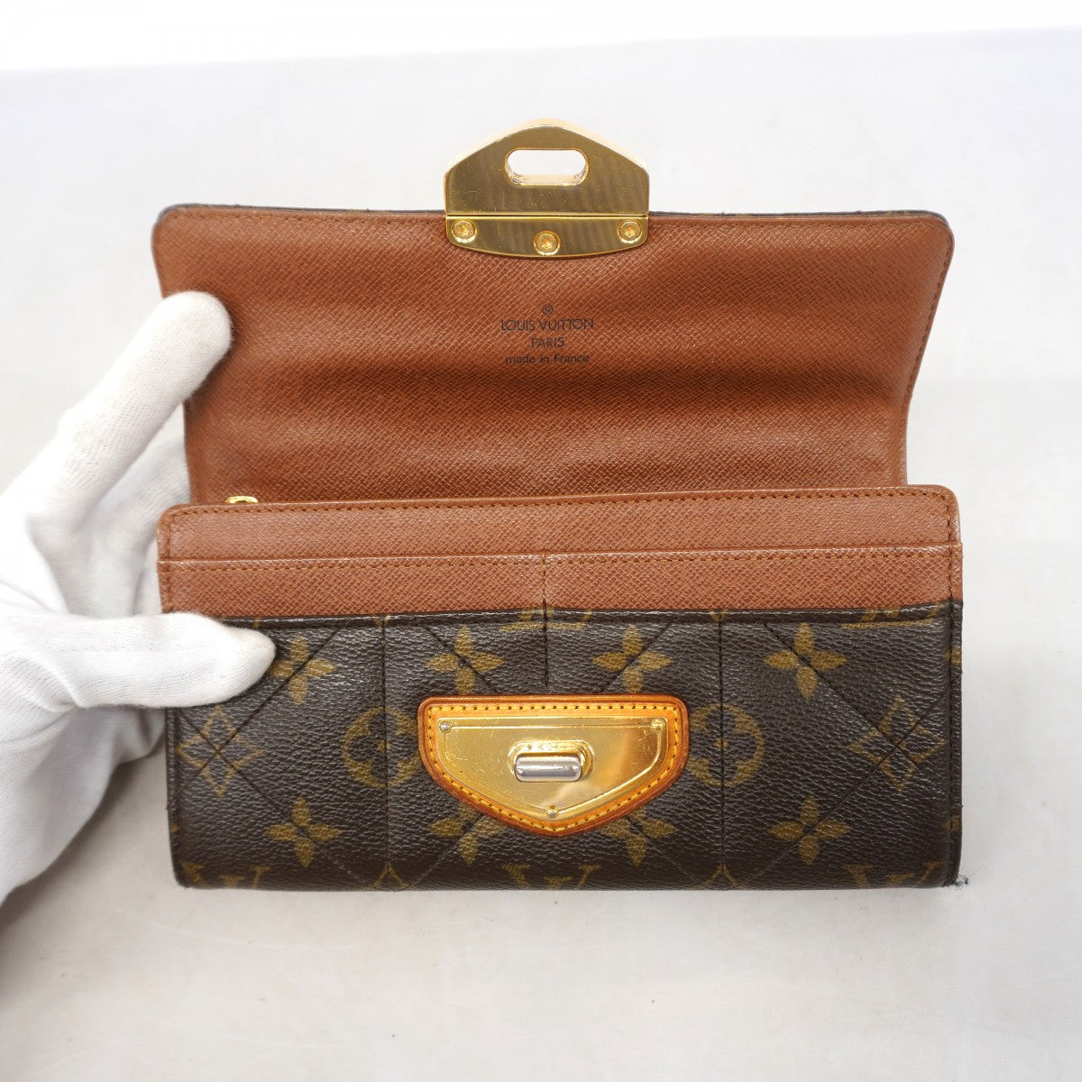 【6gc3475-k】ルイヴィトン 長財布 モノグラム・エトワール ポルトフォイユサラ M66556 ブラウン【中古】レディース