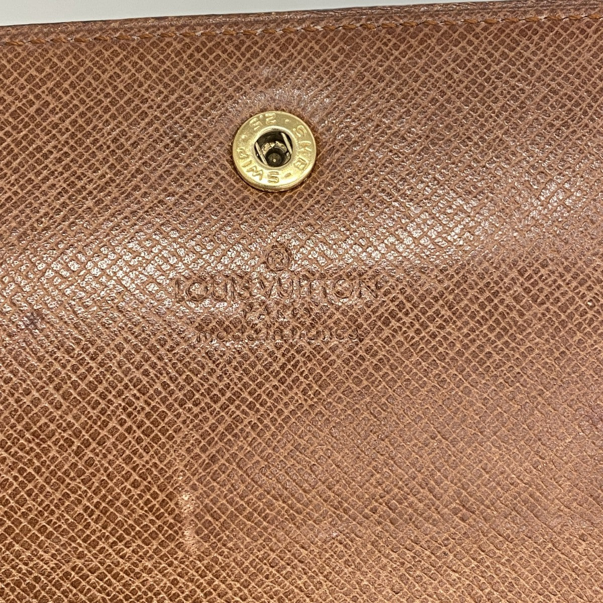 【6gc3492】ルイヴィトン 長財布 モノグラム ポシェットポルトモネクレディ M61723 ブラウン【中古】レディース