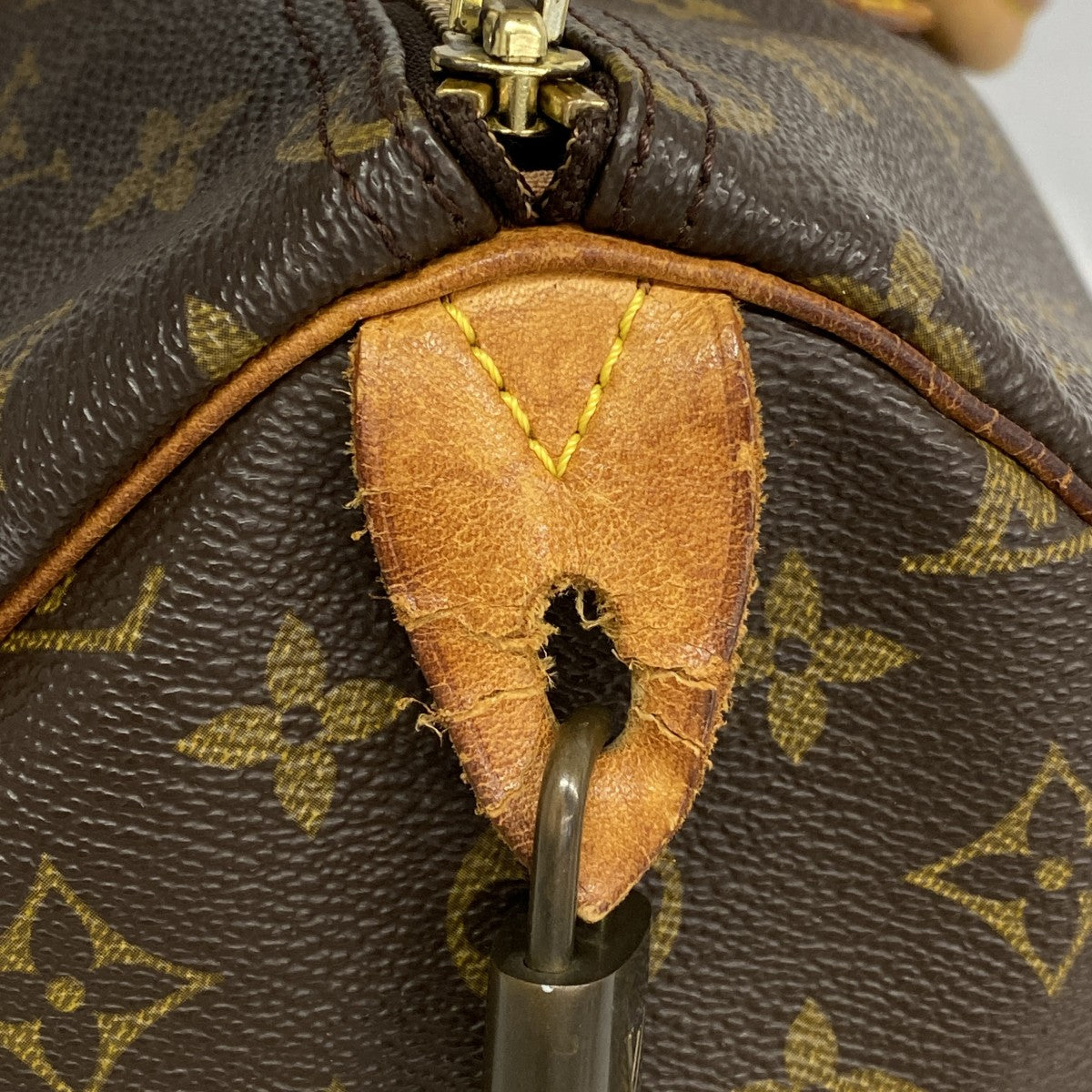 【6gc3496】ルイヴィトン ハンドバッグ モノグラム スピーディ35 M41107 ブラウン【中古】レディース