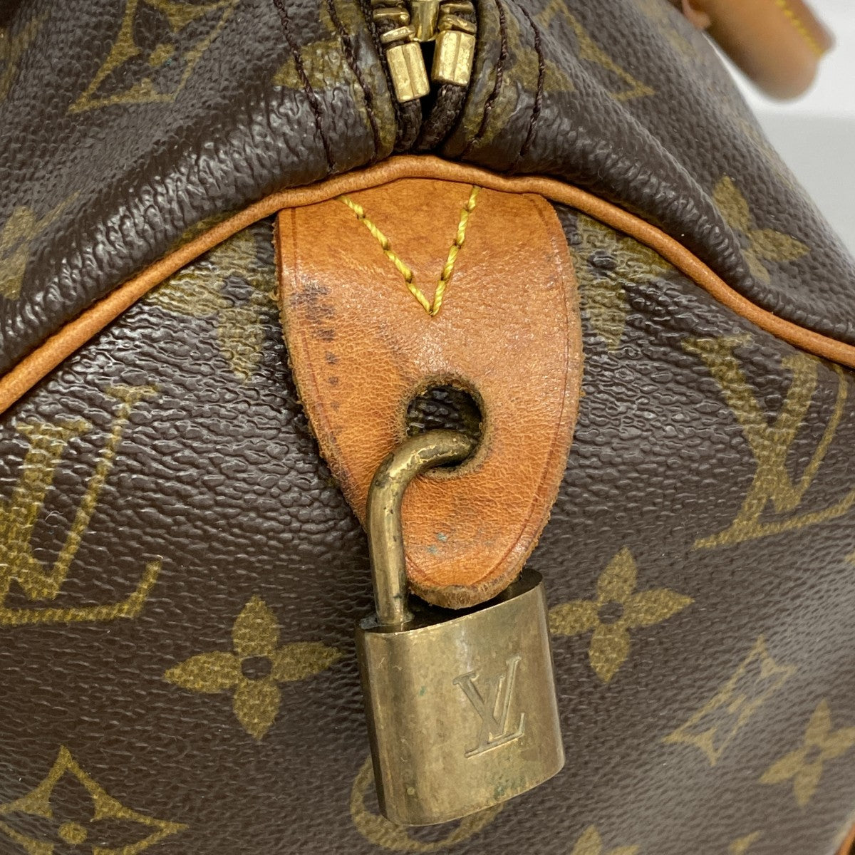 【6gc3497】ルイヴィトン ハンドバッグ モノグラム スピーディ30 M41108 ブラウン【中古】レディース