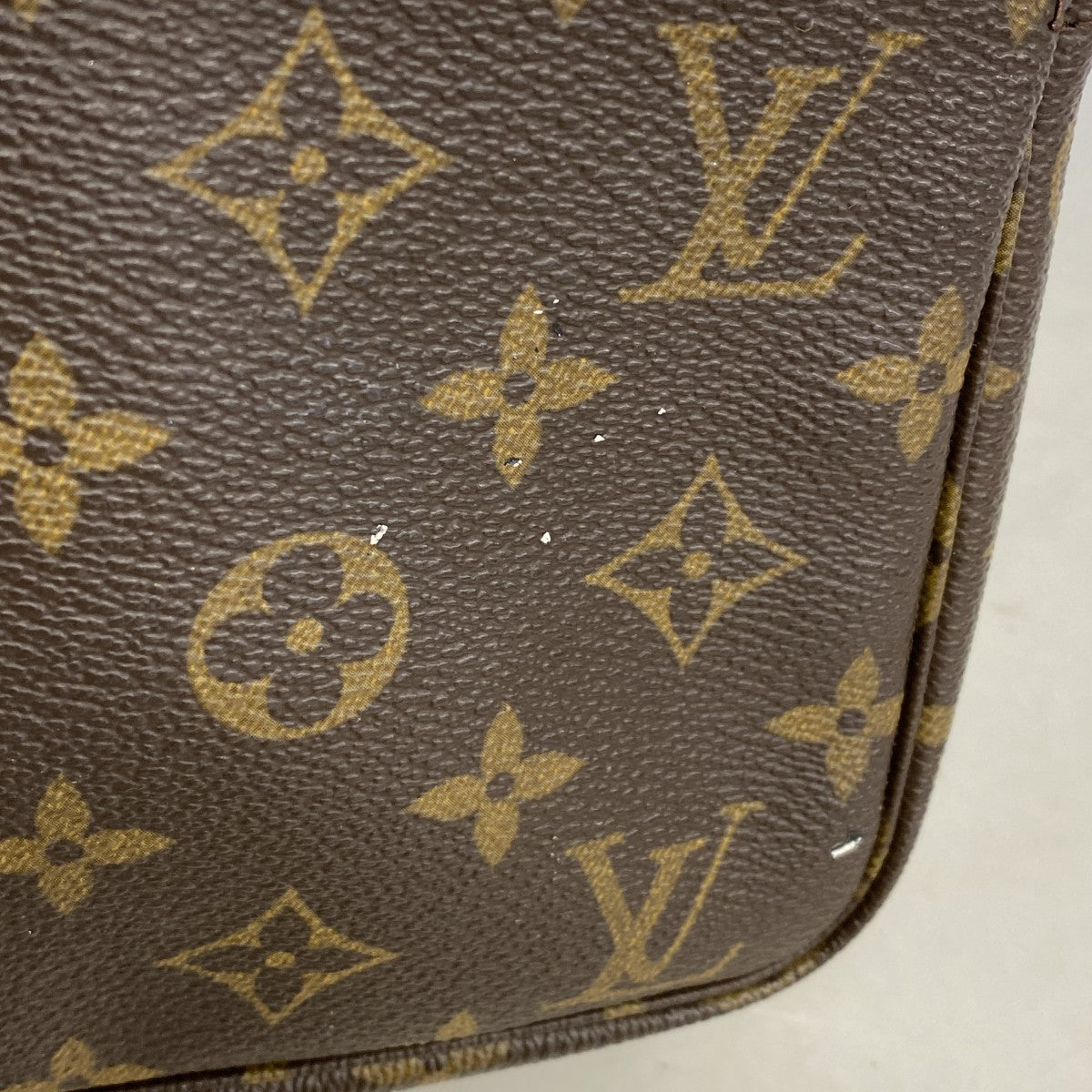 【6gc3498】ルイヴィトン ポーチ モノグラム ポシェットアクセソワール M51980 ブラウン【中古】レディース