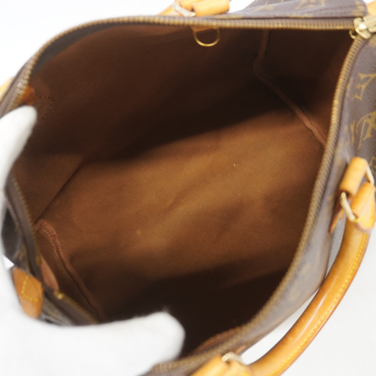 【6gc3508】ルイヴィトン ハンドバッグ モノグラム スピーディ30 M41108 ブラウン【中古】レディース