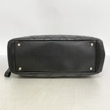 【6gc3513-k】シャネル ショルダーバッグ マトラッセ チェーンショルダー キャビアスキン ブラック シルバー金具【中古】レディース