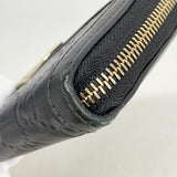 【6gc3517-k】グッチ 長財布 グッチシマ インターロッキングG 291132 レザー ブラック ゴールド金具【中古】レディース
