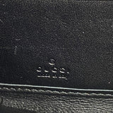 【6gc3517-k】グッチ 長財布 グッチシマ インターロッキングG 291132 レザー ブラック ゴールド金具【中古】レディース