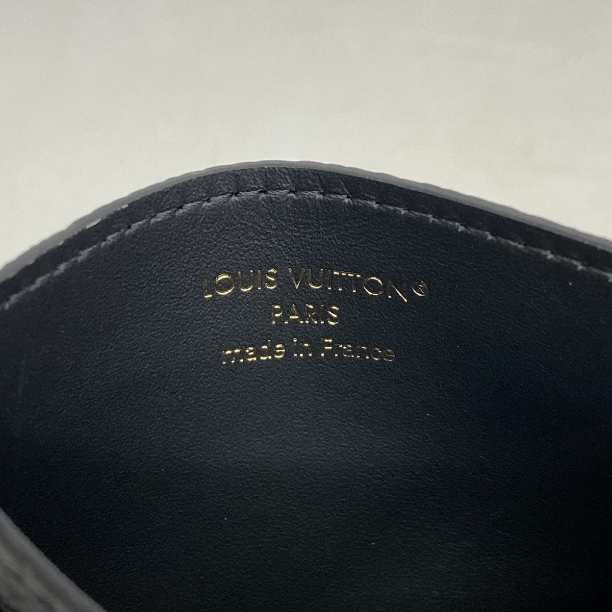 【6gc3521-k】ルイヴィトン カードケース ポルトカルトカプシーヌ M83358 ノワール【中古】レディース