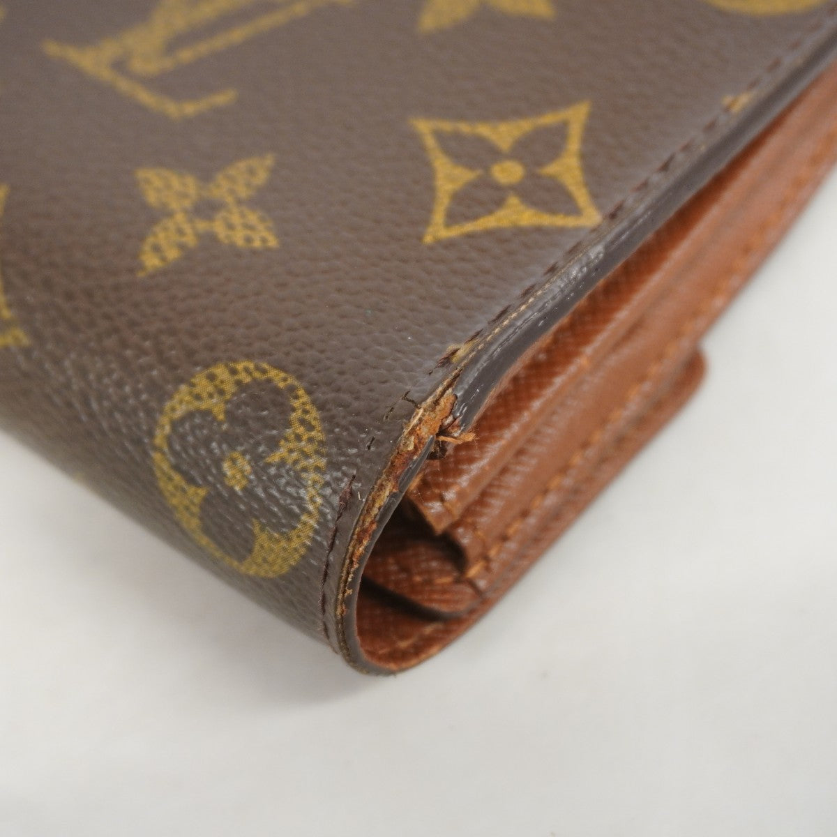 【6gc3533】ルイヴィトン 長財布 モノグラム ポルトモネクレディ M61726 ブラウン【中古】レディース