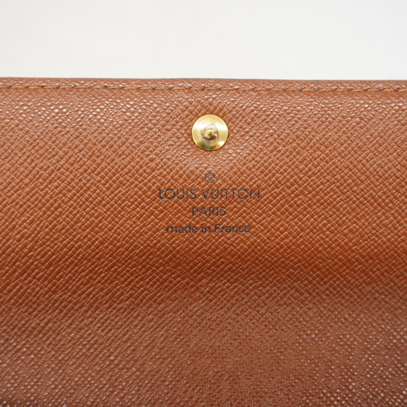 【6gc3533】ルイヴィトン 長財布 モノグラム ポルトモネクレディ M61726 ブラウン【中古】レディース