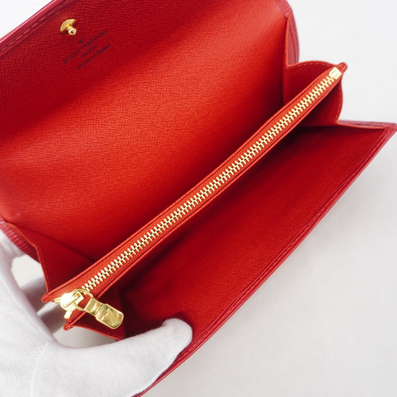 【6gc3534】ルイヴィトン 長財布 エピ ポルトモネクレディ M63577 カスティリアンレッド【中古】レディース