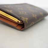 【6gc3541】ルイヴィトン 財布 モノグラム ポルトモネビエヴィエノワ M61663 ブラウン【中古】レディース