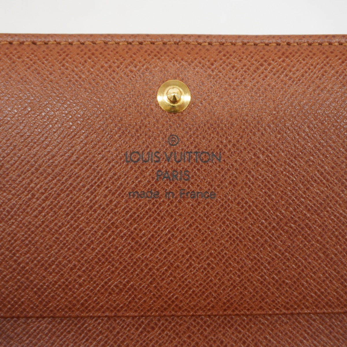 【6gc3542】ルイヴィトン 財布 モノグラム ポルトフォイユトレゾール M61736 ブラウン【中古】レディース