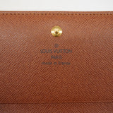 【6gc3542】ルイヴィトン 財布 モノグラム ポルトフォイユトレゾール M61736 ブラウン【中古】レディース