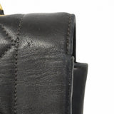 【6gc3548-k】シャネル ショルダーバッグ ダイアナ チェーンショルダー ラムスキン ブラック ゴールド金具【中古】レディース