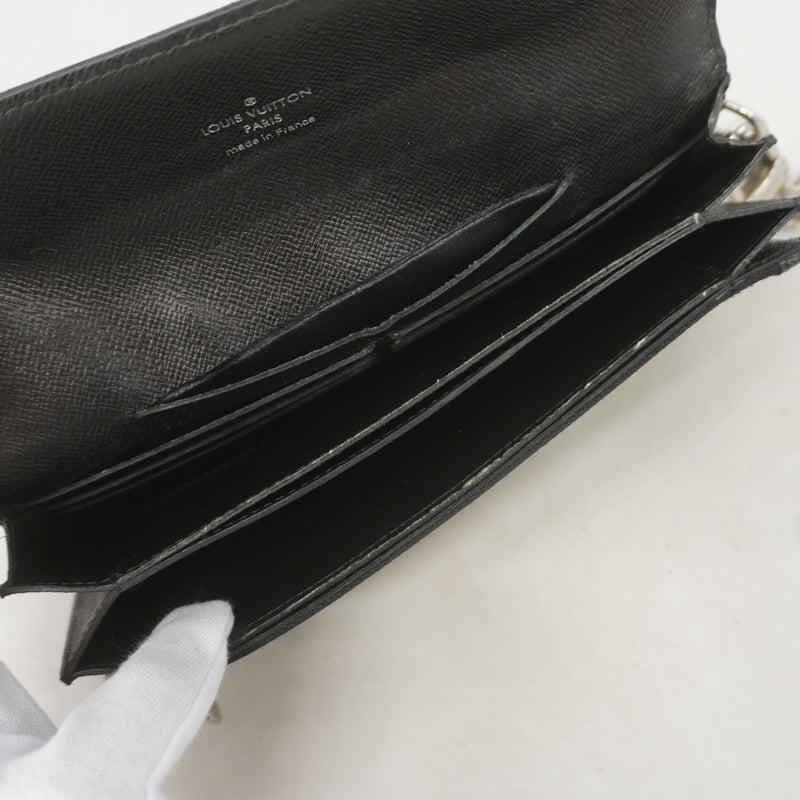 【6gc3557-k】ルイヴィトン 長財布 ダミエ・グラフィット ポルトフォイユアコルデオン N60023 ブラック【中古】メンズ