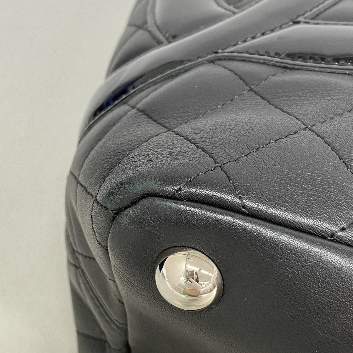 【6gc3562-k】シャネル トートバッグ カンボン ラムスキン ブラック シルバー金具【中古】レディース
