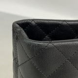 【6gc3562-k】シャネル トートバッグ カンボン ラムスキン ブラック シルバー金具【中古】レディース