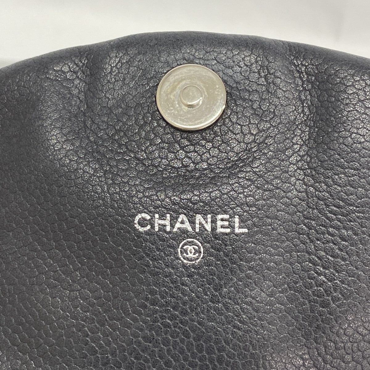 【6gc3566-k】シャネル ショルダーバッグ マトラッセ チェーンショルダー キャビアスキン ブラック シルバー金具【中古】レディース