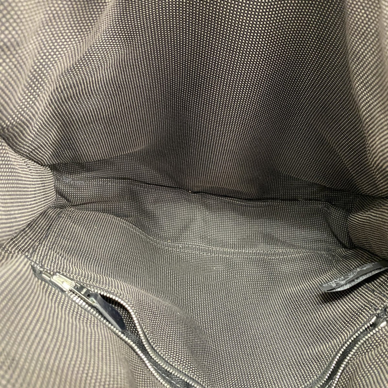【6gc3573-k】エルメス ショルダーバッグ エールラインバサスPM キャンバス グレー シルバー金具【中古】メンズ レディース ユニセックス