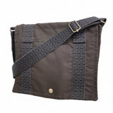 【6gc3573-k】エルメス ショルダーバッグ エールラインバサスPM キャンバス グレー シルバー金具【中古】メンズ レディース ユニセックス