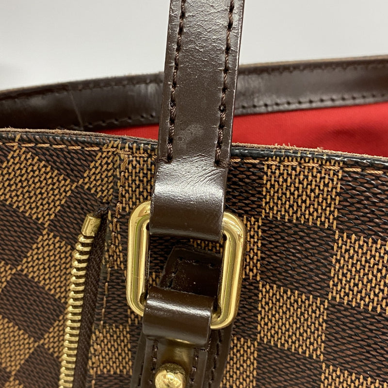 【6gc3575-k】ルイヴィトン トートバッグ ダミエ カバリヴィントン N41108 エベヌ【中古】レディース