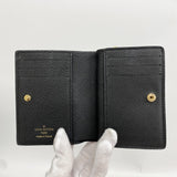 【6gc3580-k】ルイヴィトン 財布 モノグラム・アンプラント ポルトフォイユクレア M80151 ノワール【中古】レディース