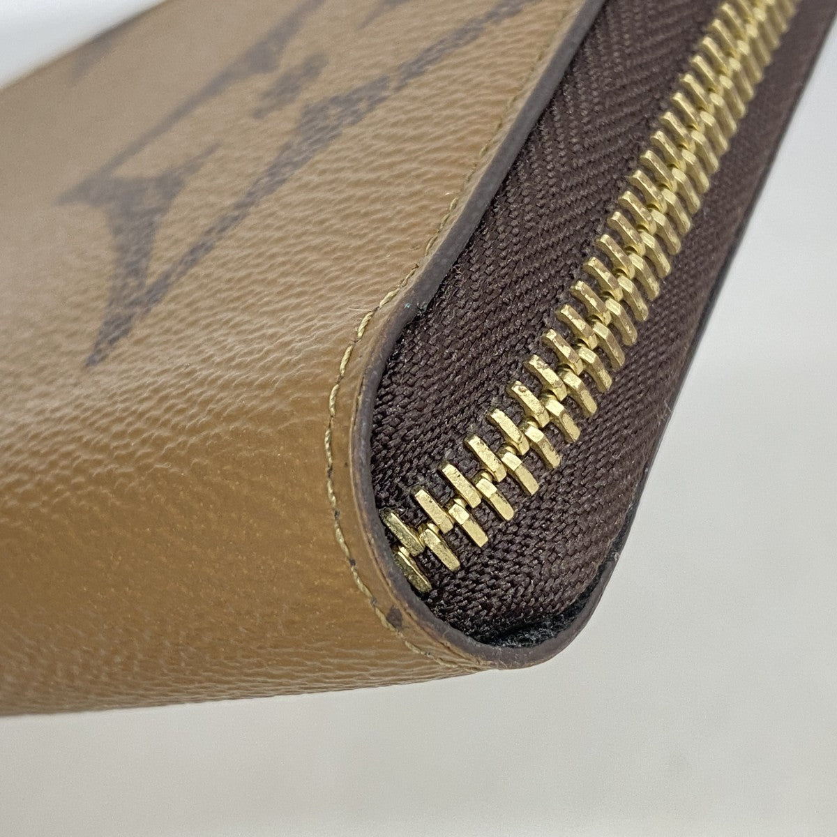 【6gc3590-k】ルイヴィトン 長財布 モノグラム・ジャイアントリバース ジッピーウォレット M69353 ブラウン【中古】レディース