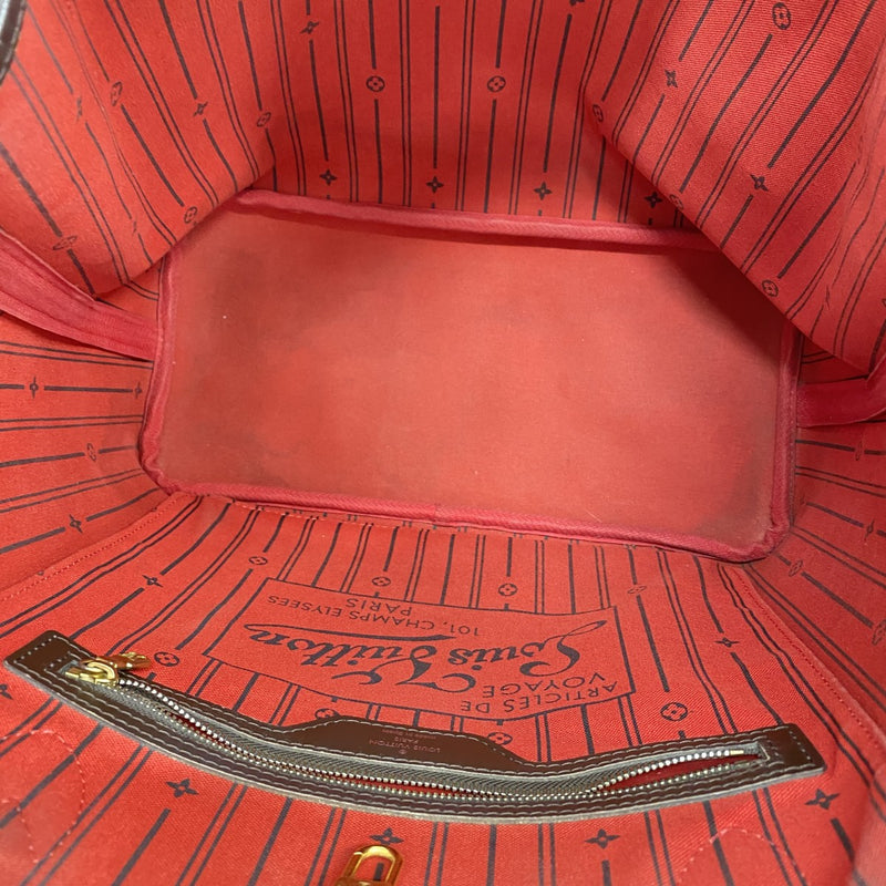 【6gc3593】ルイヴィトン トートバッグ モノグラム ネヴァーフルMM N51105 エベヌ【中古】レディース