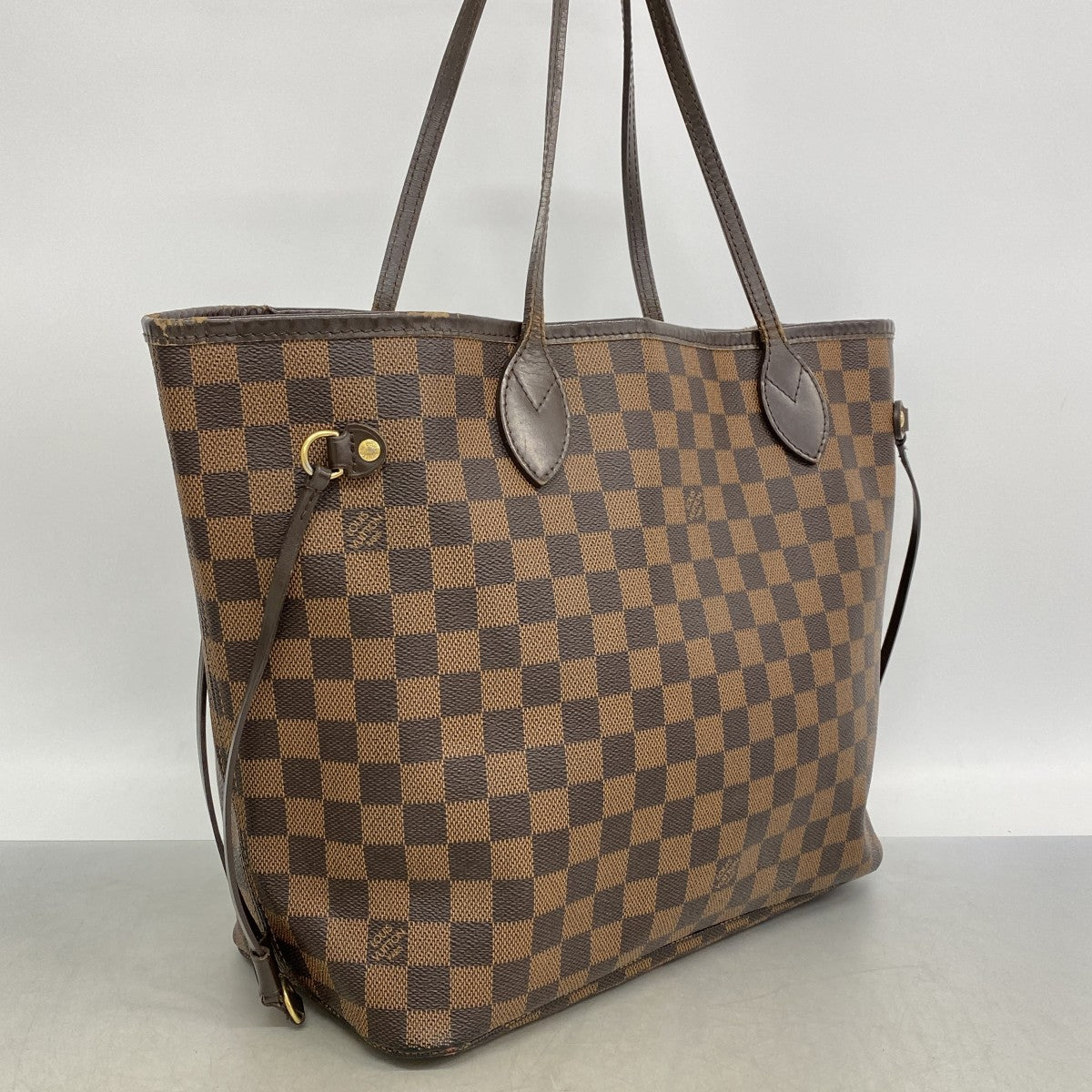 【6gc3593】ルイヴィトン トートバッグ モノグラム ネヴァーフルMM N51105 エベヌ【中古】レディース