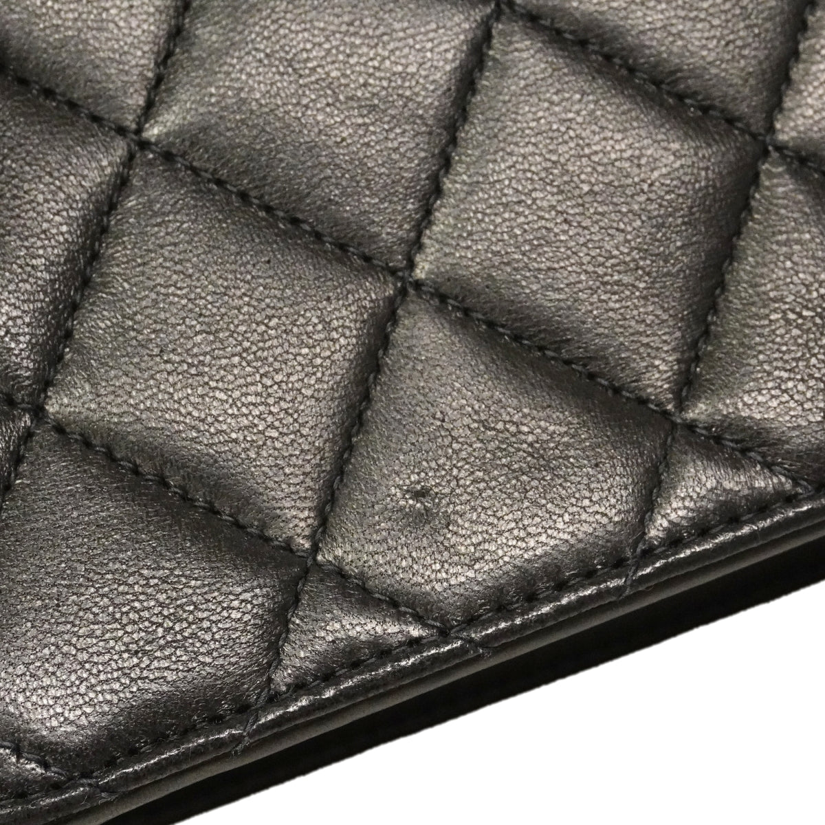 【6gc3603-k】シャネル ショルダーバッグ マトラッセ チェーンショルダー ラムスキン ブラック ゴールド金具【中古】レディース