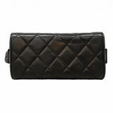 【6gc3604-k】シャネル ハンドバッグ マトラッセ ラムスキン ブラック シルバー金具【中古】レディース