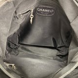 【6gc3615-k】シャネル リュック・デイパック ラムスキン ブラック シルバー金具【中古】レディース