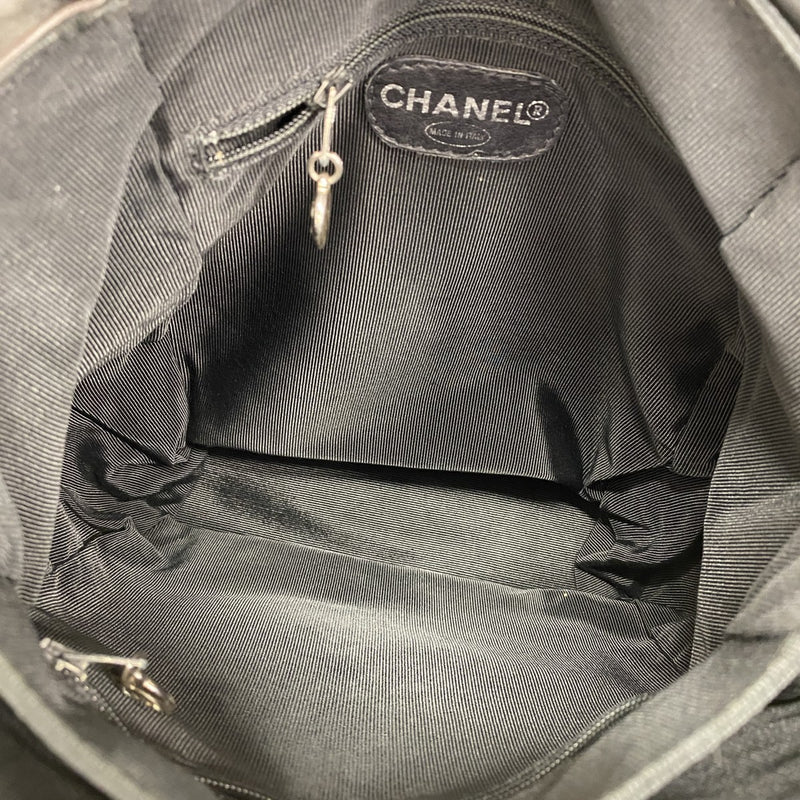 【6gc3615-k】シャネル リュック・デイパック ラムスキン ブラック シルバー金具【中古】レディース