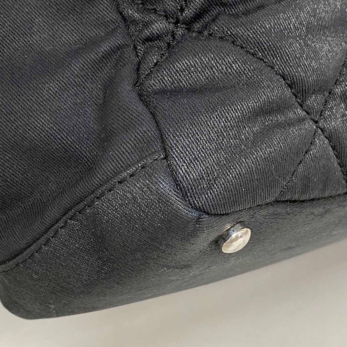 【6gc3616-k】シャネル トートバッグ パリビアリッツ キャンバス ブラック シルバー金具【中古】レディース