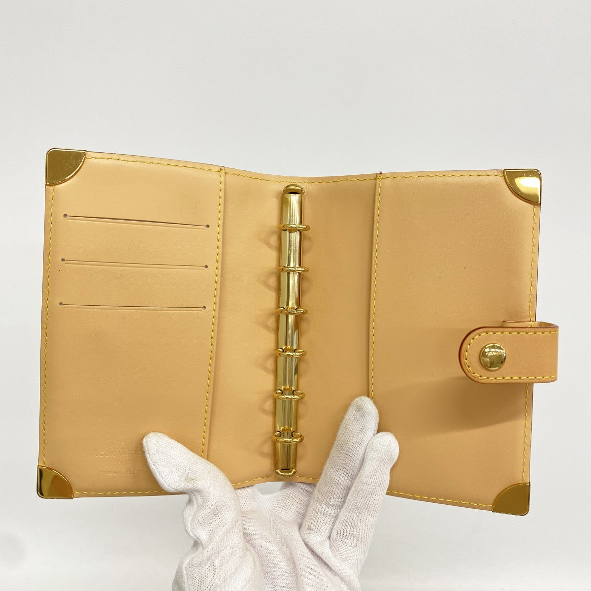 【6gc3620-k】ルイヴィトン 手帳カバー モノグラム・マルチカラー アジェンダPM R20896 ブロン【中古】レディース