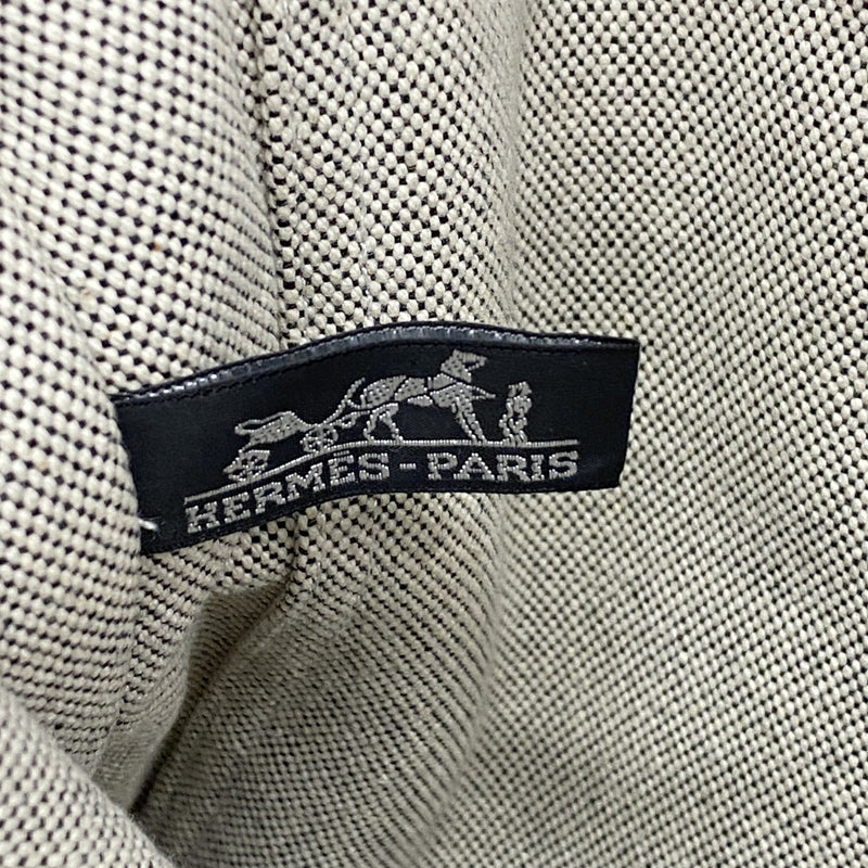 【6gc3630-k】エルメス トートバッグ ニューフールトゥ トワルアッシュ ブラック シルバー金具【中古】レディース