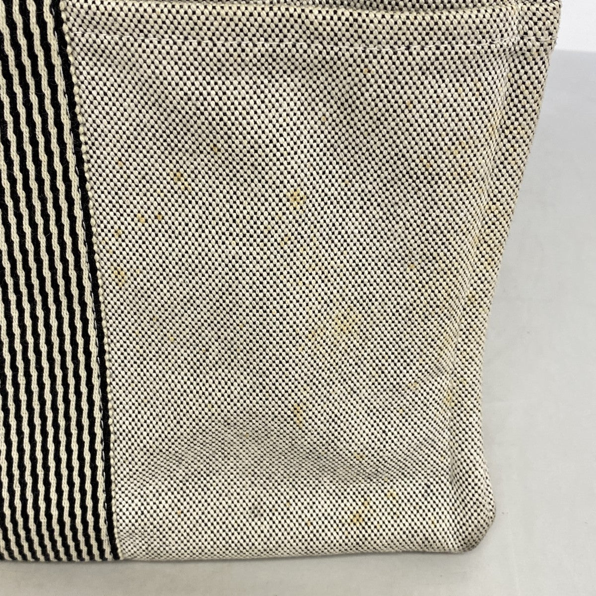【6gc3630-k】エルメス トートバッグ ニューフールトゥ トワルアッシュ ブラック シルバー金具【中古】レディース