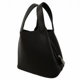【6gc3631】エルメス ハンドバッグ ピコタンロックPM トリヨンクレマンス ブラック シルバー金具 K刻印【中古】レディース